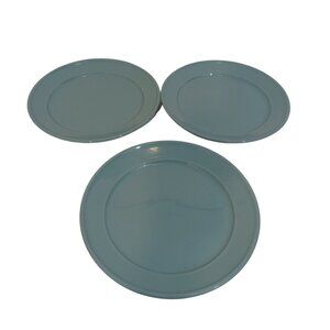 Mainstays Desert Salad Plate Amelia Collection Blue Embossed Stoneware Set Of 3
